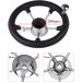 Pebbly Beach 11 Marine Boat Steering Wheel - Stainless Steel 5 Spoke with Knob and Foam Grip - Buy Online on SooperMarket.com