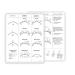 BELLEMORY Lash Mapping Chart - Eyelash Extension Beginner Training and Practice Chart  Eyelash Extension Curl and Diameter Sheet for Lash Kit (1 PC Beginner Lash Map Chart) 1 Count (Pack of 1)