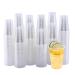 Turbo Bee 500Pack 9 OZ Clear Plastic Cups Cold Party Drinking Cups Transparent Plastic Cups Bulk Disposable Cups for Wedding Thanksgiving Christmas Party 500pack-9oz