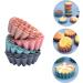 12 Pcs Silicone Muffin Cup Silicone Molds Reusable Cupcake Liners Reusable Baking Molds Delicate 7.5X6.3CM Assorted Color - Buy Online on SooperMarket.com