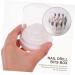 FRCOLOR 12 Pcs Grinding Head Storage Box Drill Acrylic Cover Case Nail Storage Organizer Nail Bit Storage Case Nail Bit Holder Manicure Nail Tool Plastic With Cover - Buy Online on SooperMarket.com