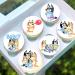 24 x Pre-Cut Bluey 3 Edible Stand up Wafer Paper Cupcake Toppers Cake Decorations Birthday Party Blue Dog - Buy Online on SooperMarket.com