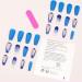 Aflytep Blue French Wearable Nails Wearable Press on Nails False Nail Tips Full Cover Nail Tips Art Finished Nails - Buy Online on SooperMarket.com