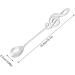 Stirring Spoon Stainless Steel Dessert Spoon Musical Note Coffee Drinking Stirring Spoons 15.5 * 2.5cm(Silver) - Buy Online on SooperMarket.com