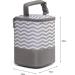 LCY Insulated Baby Bottle Cooler Bag - Grey & White Waves | Fits 4 Bottles | Hanging Strap Included - Buy Online on SooperMarket.com
