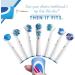Alayna Replacement Brush Heads - Pack of 4 Cross Style Electric Toothbrush Heads Compatible with Oral B Braun Bases - Buy Online on SooperMarket.com