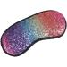Zeiwohndc Glitter Sequins Sleeping Eye Mask | Rainbow Gradient Color | Elastic Eyeshade Cover for Women Girls | Travel Blindfold - Buy Online on SooperMarket.com