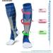 Cocohok Compression Stockings for Sports | Men & Women | Enhance Performance Endurance & Blood Circulation | 2 Pairs in Blue (38-42) - Buy Online on SooperMarket.com