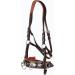 Heinick-Reitsport Professional Leather Cavesson with Stainless Steel Bit Strap Nosepiece - Brown-Chestnut - Ideal for Thoroughbreds - International Shipping Available - Buy Online on SooperMarket.com