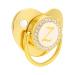 Golden Baby Pacifier with Clip | Silicone Bling Clips for Girls 6-18 Months | Stylish & Soothing Feeding Solution - Buy Online on SooperMarket.com