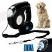 Dog leash 5m roller leash for dogs with LED flashlight 360 knott-free extended leash with bag dispenser for large and medium-sized dogs up to 25 kg weight