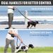 Plutus Pet Hands Free Dog Lead | Dual Handle Retractable Bungee Lead | Reflective Stitches | Adjustable Waist Lead for Medium Large Dogs - Red - Buy Online on SooperMarket.com
