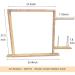 JQSH Wooden Tufting Frame with Clamp (27.5*27.5inch) for Electric Carpet Tufting Machine - Buy Online on SooperMarket.com