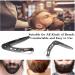 Stainless Steel Folding Beard Comb for Men - Anti-Static Pocket Comb for Beard and Mustache Styling - Buy Online on SooperMarket.com