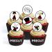 PRECUT 24 Magician Boy Theme Edible Cupcake Toppers - Premium Thickness SWEETENED VANILLA - Stand Up Disc Wafer Cake Decorations