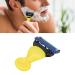 Manual Rotating Blade Razor for Men - Corded Hair Removal Tool with Removable Head | Beard Care Set (Yellow) - Buy Online on SooperMarket.com