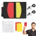 gvivej referee set football referee cards referee whistling set yellow red cards for sports coaching.
