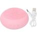 Facial Cleansing Brush Soft Silicone 5 Times Heating Energy Waterproof Electric Facial Cleanser to Absorb Nutrients (Pink) - Buy Online on SooperMarket.com