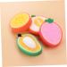 NOLITOY 12 Pcs Body Wash Sponge Set - Cute Exfoliating Shower Pads for Kids - Mini Dollhouse Bath Sponge & Wooden Snowman Design - Ideal for Children's Bath Time - Buy Online on SooperMarket.com
