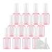 Tianzd 12 pieces pink empty 30ml plastic fine fog spray bottle with white atomizer bottle pump caterpillar perfumer atomizer atomizer bottle trip flakons 2x funnel