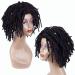 YEZHIQIU 8 Short Dreadlock Wig - Natural Black Synthetic Hair, Heat Resistant Faux Afro Locs Braids Wigs (1B) - Buy Online on SooperMarket.com