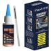 Plextone 1 Min Quick Bonding Fast Dry Sew Glue Liquid Natural Latex Art Glue Reinforcing Adhesive Speedy Fix for All Fabrics Clothing Cotton Flannel Denim Leather Polyester Doll Repair (60ml)