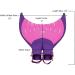 Body Glove Kids Foldable Monofin - Pink | Easy Propel & Glide for Kids and Adults in Water - Buy Online on SooperMarket.com