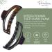 Parcelona French Slim Small Tortoise Shell Celluloid Hair Claw Clip - Brown/Black - Buy Online on SooperMarket.com