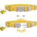 Tagme Personalized Cat Collar - Adjustable Safety Neck Band with Name & Phone 2-Pack Yellow (18-28 cm) - Perfect for Cats - Buy Online on SooperMarket.com