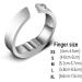Titanium Steel Anti-Snoring Ring | Acupressure Natural Therapy Snoring Aid | Insomnia Solution (Extra Small) - Buy Online on SooperMarket.com