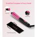 Mini 3/4 Inch Ceramic Curling Iron for Short Hair - Dual Voltage, Infused with Keratin & Argan Oil, Travel Size with Storage Bag - Buy Online on SooperMarket.com
