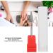 Nail Drill Bit Cone Nail Drill Bit Manicure Drill Bit Cuticle Cone Bit Electric Pedicure Manicure Grinding Head Nail Polishing Tungsten Steel Nail Art Cone Drill Bits for Nails Home Salon(Red label) - Buy Online on SooperMarket.com