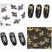 2 Boxes AB Nail 3D Art Accessories - 24 Pcs Mixed Sizes, Multi Shapes Manicure Decoration in Golden and Silver - Nail Face Makeup DIY Craft - Buy Online on SooperMarket.com
