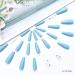 Handcess Long Glossy Blue Coffin Ballerina Press-On Nails 24PC Butterfly Acrylic Art for Women & Girls - Buy Online on SooperMarket.com