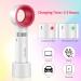 Portable USB Rechargeable Eyelash Fan Dryer with Lash Tweezers - Mini Bladeless Handheld Cooling Blower for Essential Eyelash Extension Supplies (White) - Buy Online on SooperMarket.com
