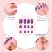 720 Short False Nails Medium Square Coffin Press on Nails Glossy Dark Color - DIY Full Cover Artificial Fake Nails for Women Girls - Buy Online on SooperMarket.com