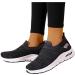 Rytejfes Women's White Waterproof Wedge Heel Sneakers - Stylish Laced Walking Shoes & Slip-On Flats in Blue & Black - Size 40 EU - Buy Online on SooperMarket.com