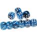 Yiotfandoll 10PCS Polyhedral Dice Set - 16mm Acrylic Dice for RPG, MTG, DND - Blue Black Color - Table Games - Buy Online on SooperMarket.com