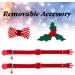 2-Pack Plaid Pattern Breakaway Cat Collar Set with Bell and Bowtie - Adjustable for Cats and Kittens (Neck 8-12) - Holly and Bowtie Design - Buy Online on SooperMarket.com