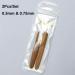 Luwigs Dreadlocks Crochet Hooks Set - Bamboo Handle Locs Crochet Needle Steel Hook for Hair Braids - 0.5mm & 0.75mm (2pcs) - Buy Online on SooperMarket.com