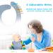 Vicloon Silicone Baby Bib | Waterproof Weaning Bib with Food Catcher Pocket | Adjustable Toddler Feeding Bib - Pink/Blue/Grey - Buy Online on SooperMarket.com