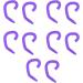 Ear Protector Hook Flexible Comfortable Ear Hook Washable Easy To Wear Silicone 10 Pcs for Kids(Purple) - Buy Online on SooperMarket.com