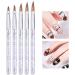1 Set Nail Art Tip Round Flat Painting Drawing Carving Dotting Pen Builder Liner Acrylic Gel UV Polish Manicure Tools Accessories Nail Art Brush Builder Liner - Buy Online on SooperMarket.com