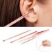 3 Pcs Stainless Steel Double-Headed Ear Pick Earwax Removal Kit | Ear Cleansing Tool Set - Buy Online on SooperMarket.com