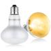 Adiwo Basking Spot Lamp 2 Pack 100W Reptile Heat Bulb Tortoise Heat Lamp Natural Light Basking Bulb Light Heat Lamp for Reptiles Amphibian Chicks Puppies Heating Use (White)