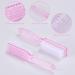 Yebeauty Nail Brush Fingernail Cleaner 4 Pack - Hand and Toe Scrubbing Brush for Pedicure - Clear Pink Plastic Nail Scrubber - Buy Online on SooperMarket.com