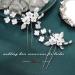 Silver Crystal Flower Bride Wedding Hair Pins - Pack of 2 | Bridal Hair Accessories for Women and Girls - Buy Online on SooperMarket.com