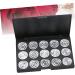 PLAFOPE 15 Empty Eyeshadow Palette Estuche De Maquillaje Empty Makeup Empty Eyeshadow Case Eye Shadow Silver - Buy Online on SooperMarket.com