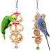 8 Pack Natural Wood Bell Bird Swing Toy for Parrots and Small Birds - Buy Online on SooperMarket.com