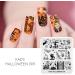 Rolabling Nail Stamping Plate Christmas Halloween Nail Art Plates Image Transfer Template Manicure Stencils Printing DIY Tool (Halloween 009) - Buy Online on SooperMarket.com